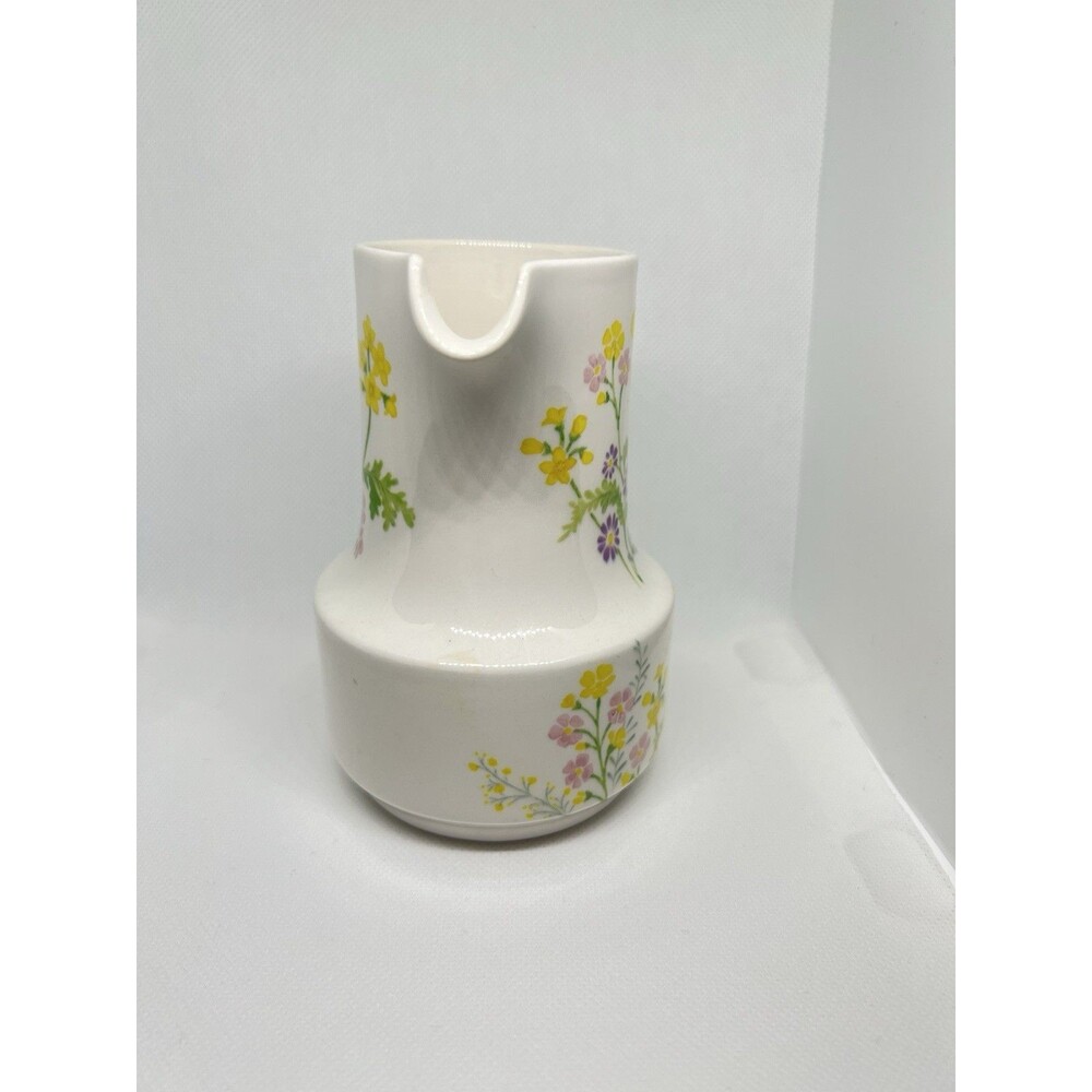 Noritake Craftone Flower Power Vintage Ceramic Creamer 5" Pitcher Japan - Picture 2 of 8